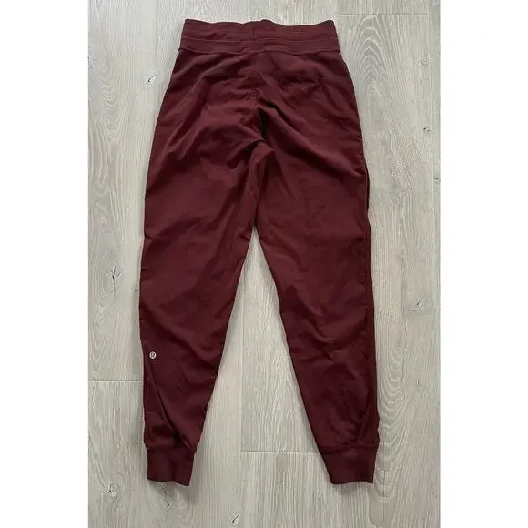 Lululemon Dance Studio Joggers Maroon Deep Rouge Garnet - Picture 9 of 12